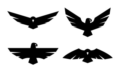 Eagle, a set of monochrome logos.