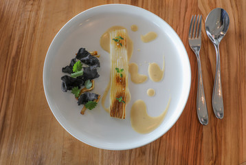 Bordighera squid with bagna cauda sauce