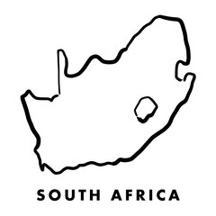 South Africa map outline