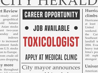 Toxicologist medical career