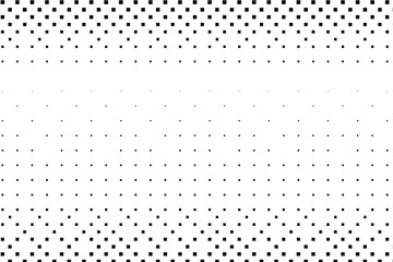 Halftone background. Abstract geometric pattern with small squares. Design element  lack and white color Vector illustration