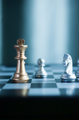 chess board game competition business concept
