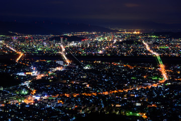 静岡の夜景　マジックアワー