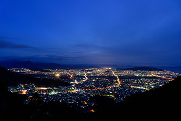 Fototapeta premium 静岡の夜景 マジックアワー