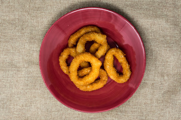 Fast food Homemade Crunchy Fried onion rings
