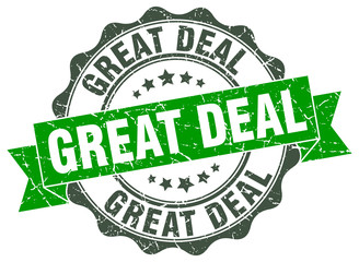 great deal stamp. sign. seal