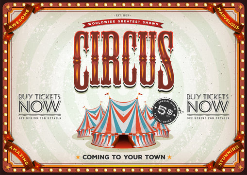 Vintage Old Circus Poster