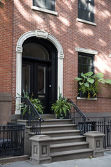 Traditional New York buildings from Brooklyn Heights