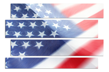 American Flag Zoom Burst Art High Quality 