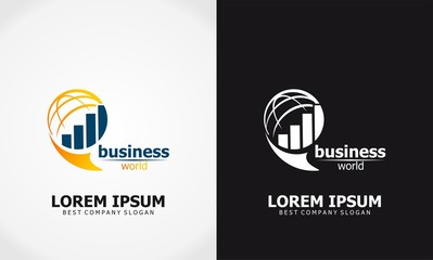 world business comercial building logo