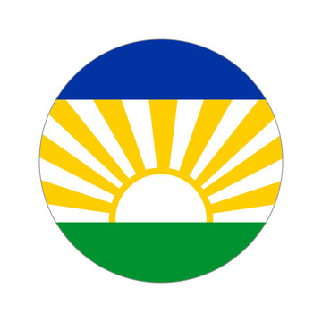 Circular world Flag