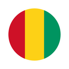 Circular world Flag guinea