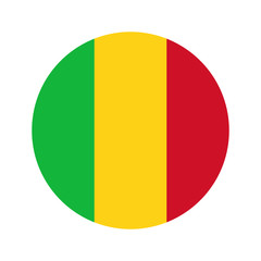 Fototapeta premium Circular world Flag mali