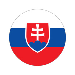 Circular world Flag slovakia