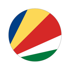 Circular world Flag seychelles