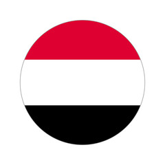 Circular world Flag yemen