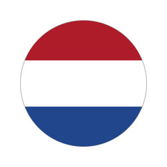 Circular world Flag netherlands