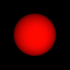 Sun spots scope view