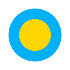 Circular world Flag
