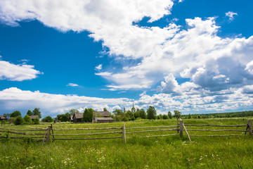 Fototapeta na wymiar Summer rural landscape.