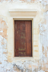 Fototapeta na wymiar Old wall with window.
