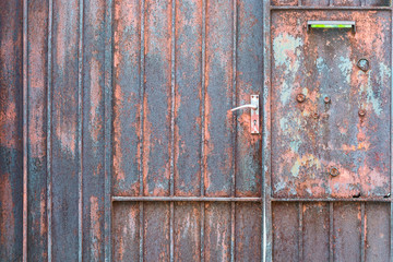Rusty Metal door.