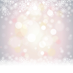 Grey Soft Focus Snowflakes Winter Vector Background 1