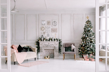 New Year's interior and Christmas jewelry