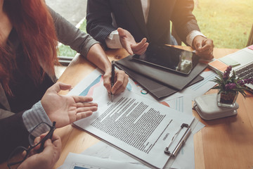 Business contract. agreement was signed co-investment business