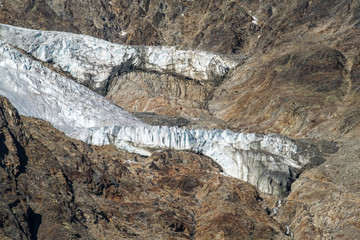 Dom Glacier, Saas-Fee, Saastal,, Visp, Valais, Switzerland.