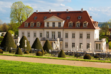 Fototapeta premium Schloss Wackerbarth in Radebeul bei Dresden, Deutscland