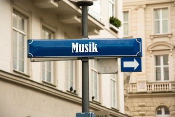 Obraz premium Schild 192 - Musik