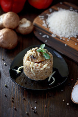 Italian mushroom risotto