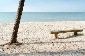 Fototapeta premium Sitzbank am Meer