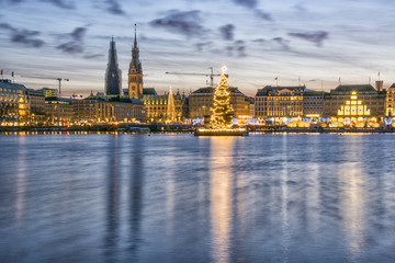 Fototapeta na wymiar Hamburg zu Weihnachten