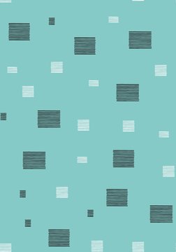 Repeating pattern with squares with stripes. Seamless vector pattern. Hand drawn image.