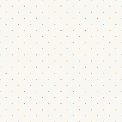 Seamless polka dot pattern with light background. Vector repeating texture. - 179746742