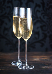 Two glasses of champagne