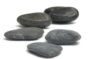 Schwarze Wackersteine