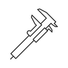 Slide gauge linear icon