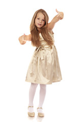 Fototapeta premium Beautiful blonde little girl