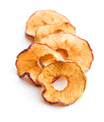 Tasty dried apple slices.