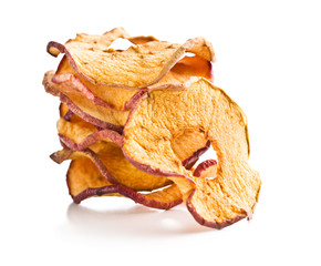 Tasty dried apple slices.