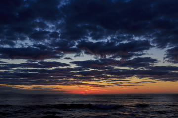 A sunset on the Mediterranian