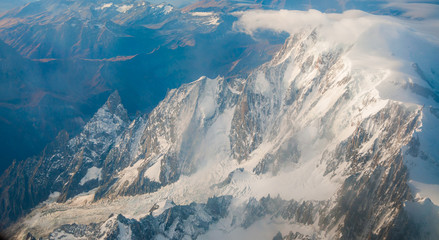 Mont Blanc et mer de Glace