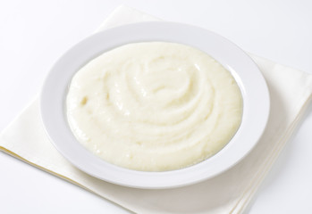 plate of semolina pudding
