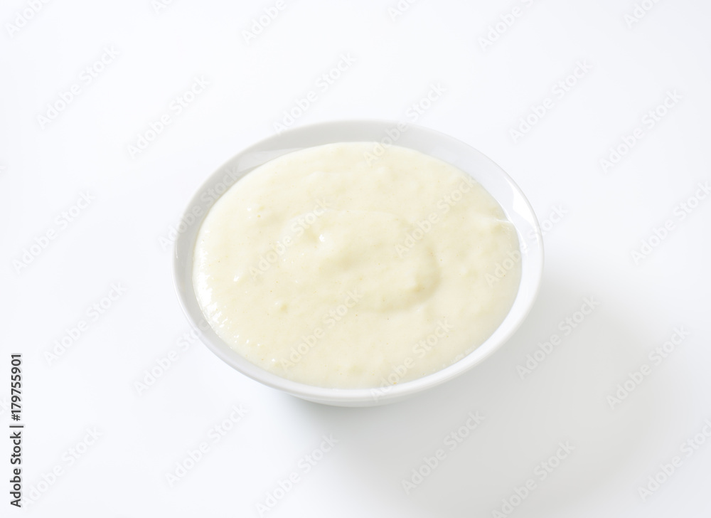 Canvas Prints bowl of semolina pudding