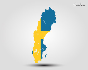 Map of Sweden © Максим Лебедик