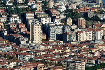 aerialview of la spezia from a hill