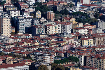 Fototapeta na wymiar aerialview of la spezia from a hill